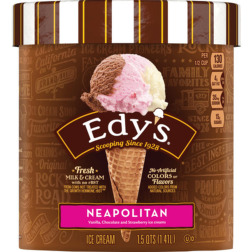 Dreyer's Neapolitan Ice Cream, 1.5 qt