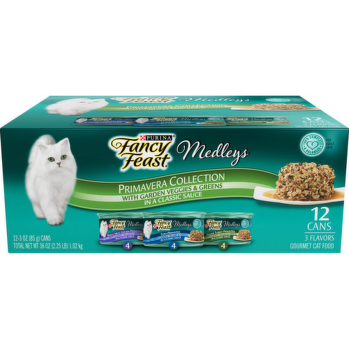 Fancy Feast Gravy Wet Cat Food Variety Pack, Medleys Primavera Collection