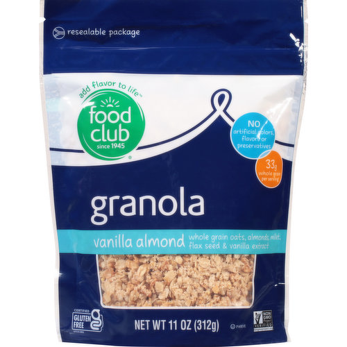 Food Club Granola, Vanilla Almond