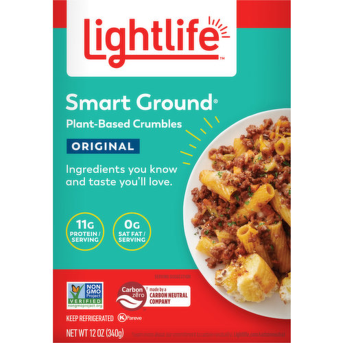 Lightlife Crumbles, Plant-Based, Original