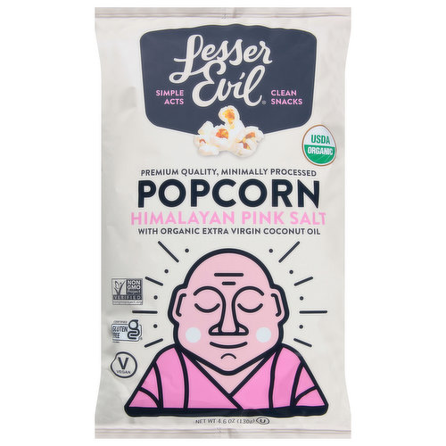 LesserEvil Popcorn, Himalayan Pink Salt