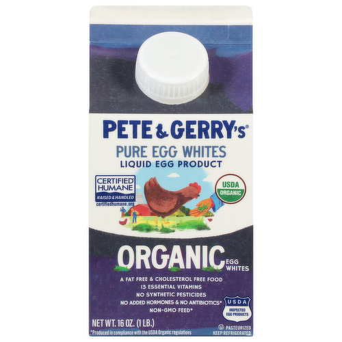 Pete and Gerry's Egg Whites, Organic, Pure