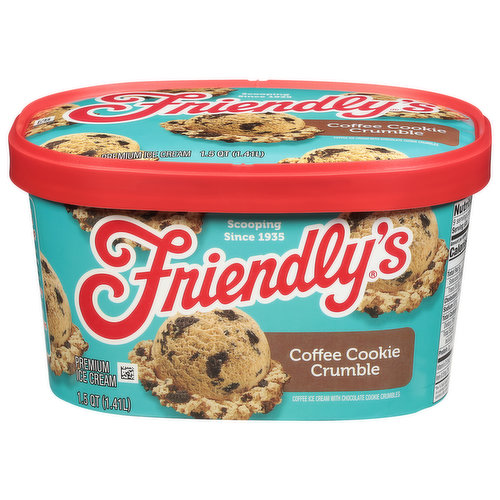 Friendly's Ice Cream, Premium, Coffee Cookie Crumble