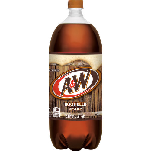 A&W Soda, No Caffeine, Root Beer