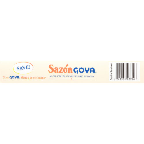 Sazon Goya Low Sodium Seasoning with Coriander & Annatto 3.52 oz Pack of 3