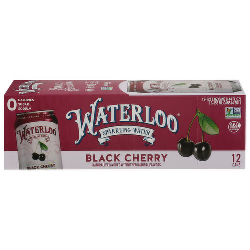 Waterloo Sparkling Water, Black Cherry