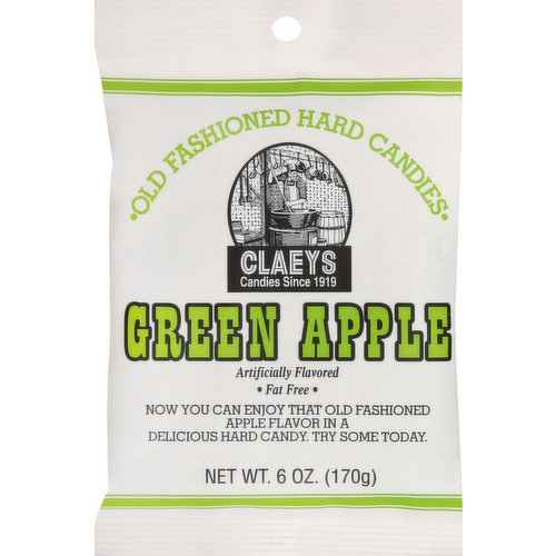 Claeys Hard Candies, Old Fashioned, Green Apple