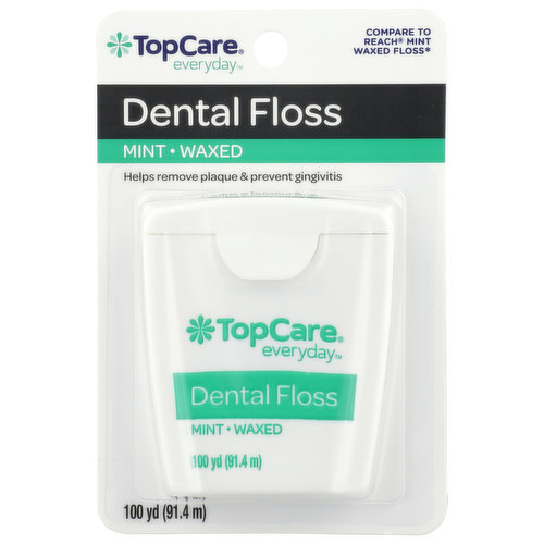 TopCare Waxed Dental Floss, Mint