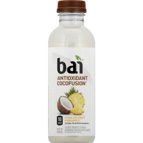 Bai Antioxidant Beverage, Puna Coconut Pineapple