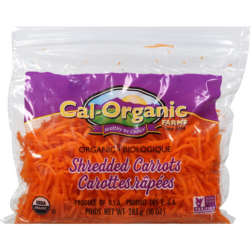 Cal-Organic Farms Carrots, Organic, Shredded