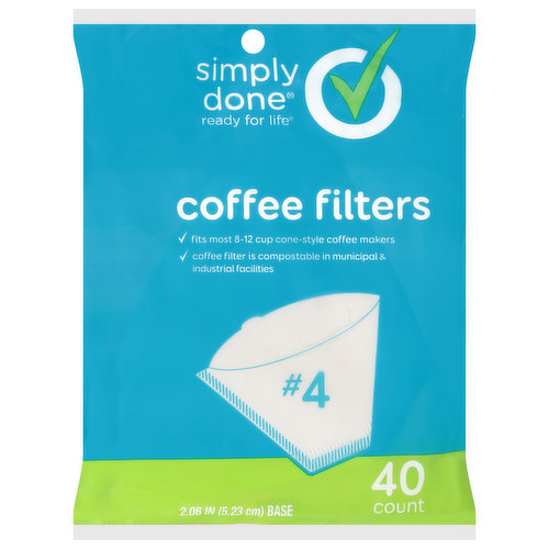 Simply Done Coffee Filters, No. 4