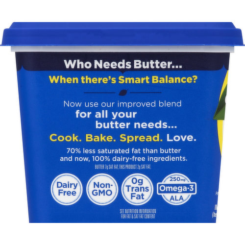 Smart Balance Vegan Plant Butter Low Sodium Buttery Spread, 13 Oz., Margarine & Butter Substitutes