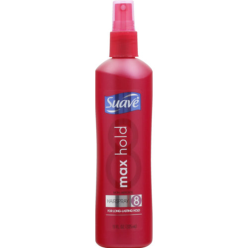 Suave Hairspray, Non-Aerosol, Max Hold 8