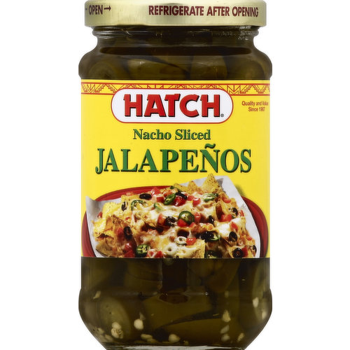 Hatch Jalapenos, Nacho Sliced