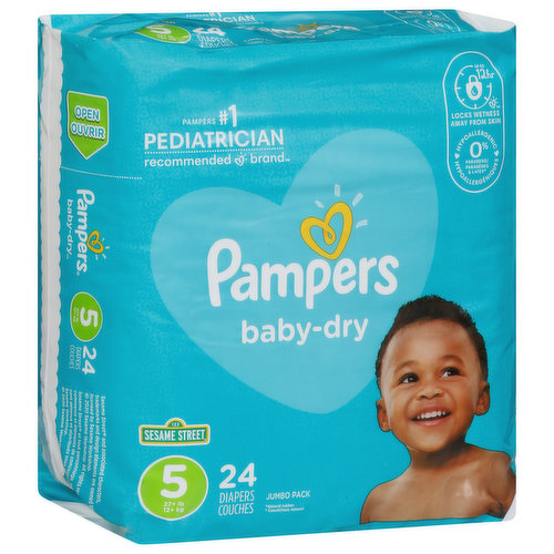 Pampers Couches Baby-Dry Taille 3