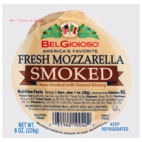 BelGioioso Cheese, Mozzarella, Fresh, Smoked