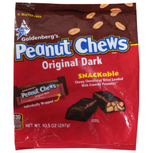 Goldenberg's Peanut Chews, Original Dark