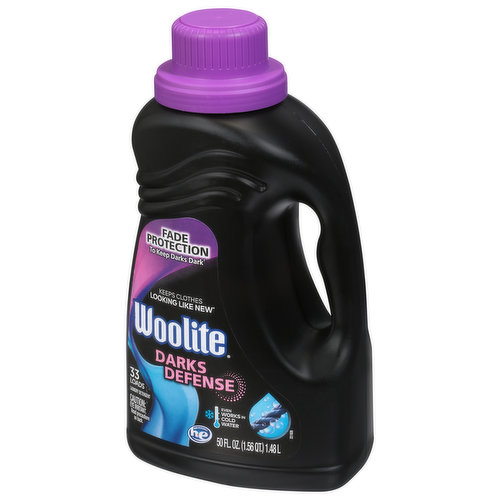 Woolite Darks Defense Liquid Laundry Detergent, 33 Loads, 50 Fl Oz, Regular  & HE Washers, Packaging May Vary