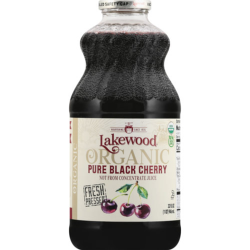 Lakewood Juice, Organic, Pure Black Cherry