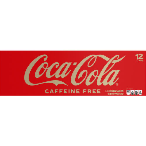 Coca-Cola Cola, Caffeine Free, Fridge Pack, 12 Cans