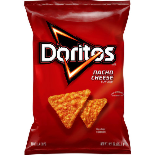 Doritos Tortilla Chips, Nacho Cheese Flavored