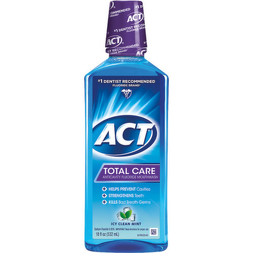 ACT Mouthwash, Icy Clean Mint