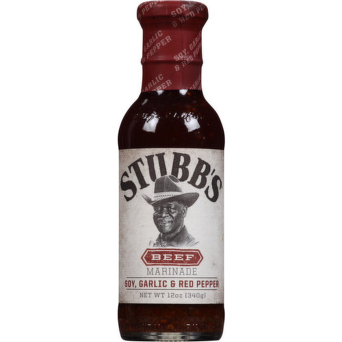 Stubb's Beef Marinade, Soy, Garlic & Red Pepper