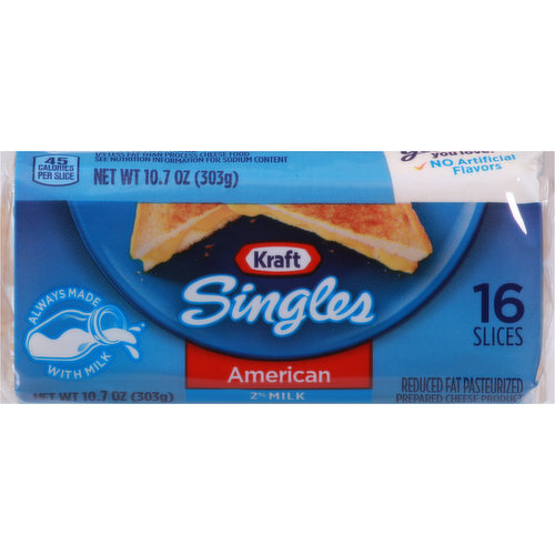 Kraft Singles American Cheese Slices, 24 ct - Food 4 Less