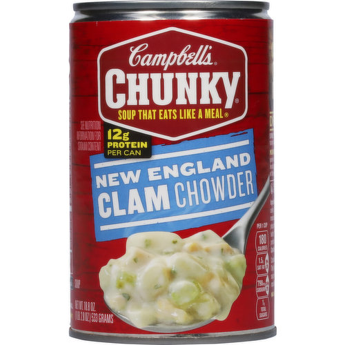 Campbell's Soup, Clam Chowder, New England