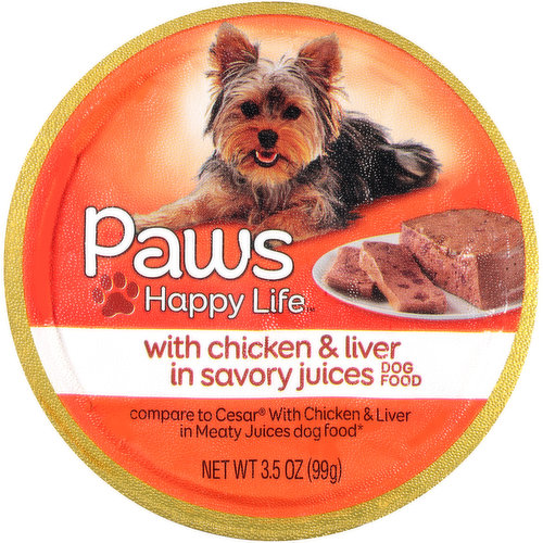 Paws Happy Life Chicken & Liver In Savory Juices Dog Food