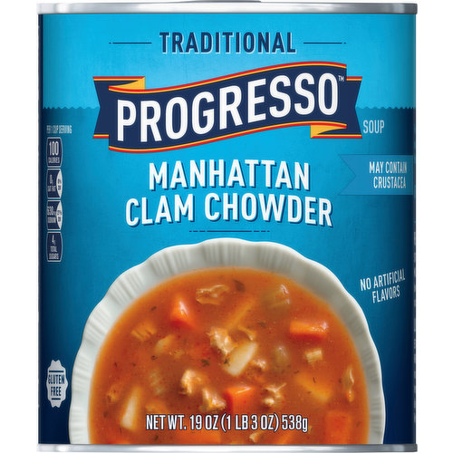 Progresso Soup, Manhattan Clam Chowder, Traditional