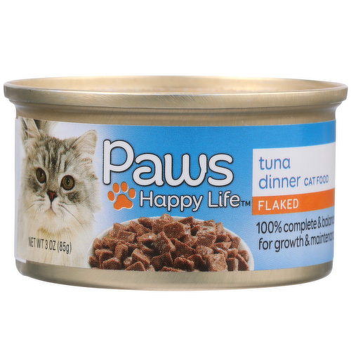 Paws Happy Life Tuna Dinner Flaked Cat Food