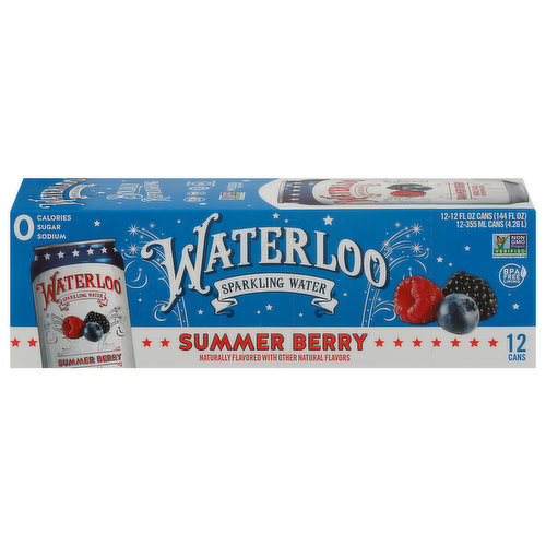 Waterloo Sparkling Water, Summer Berry