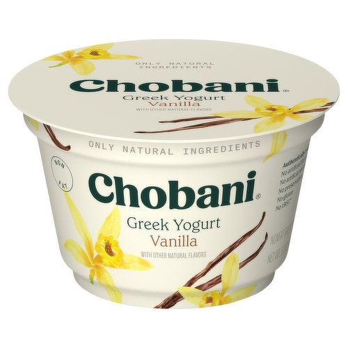 Chobani Yogurt, Nonfat, Greek, Vanilla