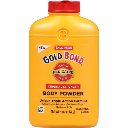 Gold Bond Body Powder, Original Strength, Unique Triple Action Formula