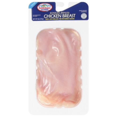 Bell & Evans Chicken Breast, Boneless, Skinless, 100% Air Chilled