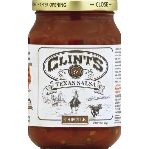 Clint's Salsa, Texas, Chipotle