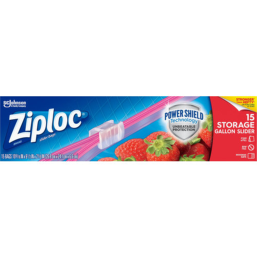 Ziploc Slider Bags, Storage, Gallon