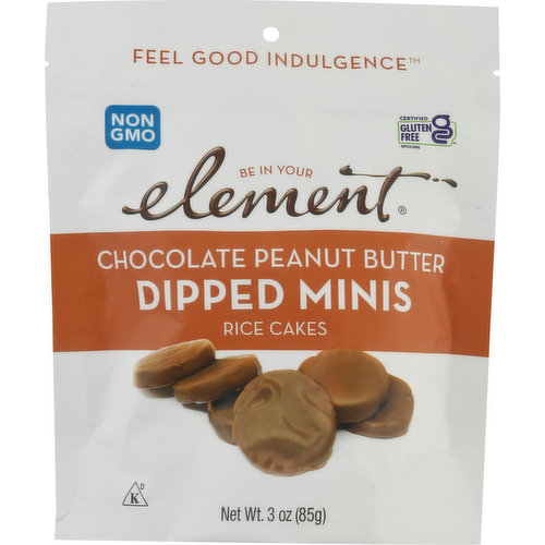 Element Rice Cakes, Chocolate Peanut Butter, Dipped Minis