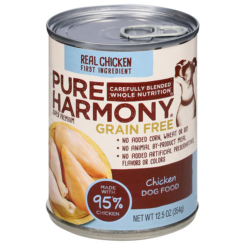 Pure Harmony Dog Food, Grain Free, Chicken, Super Premium