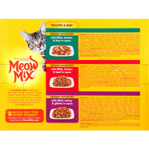 Meow Mix Cat Food, Poultry, Variety Pack