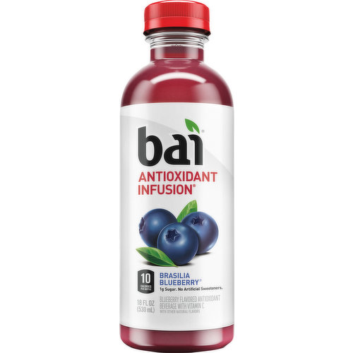 Bai Beverage, Brasilia Blueberry, Antioxidant Infusion