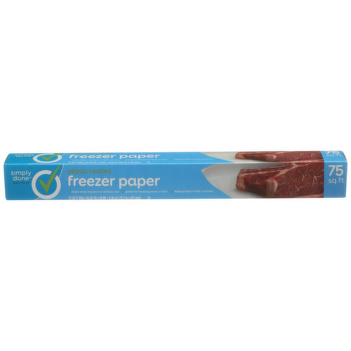 Simply Done Plastic Coated Freezer Paper Roll