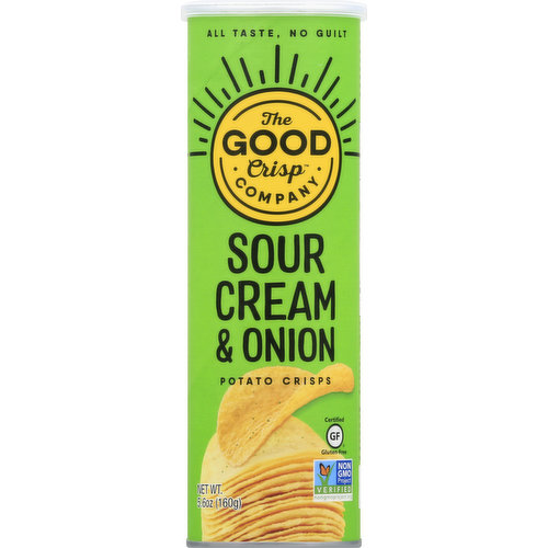 The Good Crisp Company Potato Crisps, Sour Cream & Onion