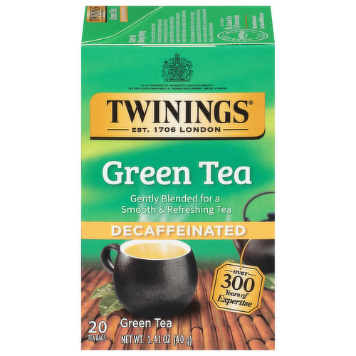 Twinings Green Tea, Decaffeinated, Tea Bags