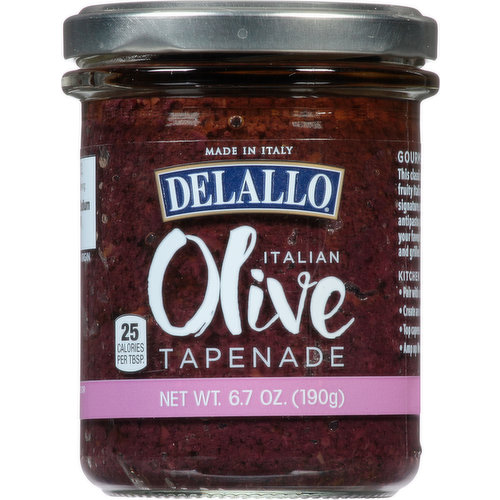 Delallo Tapenade, Olive, Italian