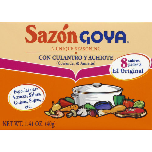 Sazon Goya Seasoning, Coriander & Annatto