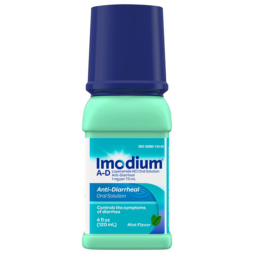 Imodium Anti-Diarrheal, Mint Flavor, Oral Solution