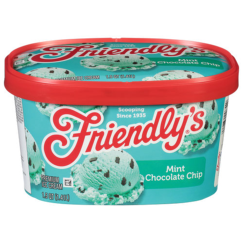 Friendly's Ice Cream, Premium, Mint Chocolate Chip