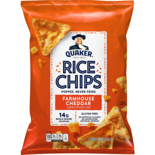 Quaker Rice Chips, Farmhouse Cheddar